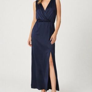 Amanda Uprichard Deep Blue Maxi Dress NWT size Med